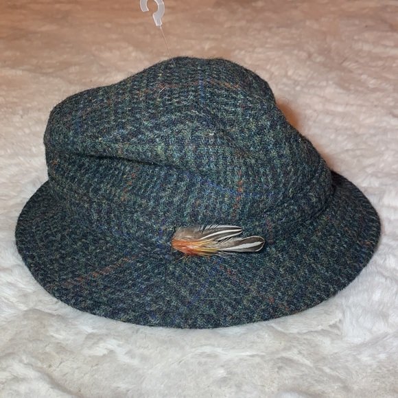 Vintage Harris Tweed wool hat - Picture 3 of 6